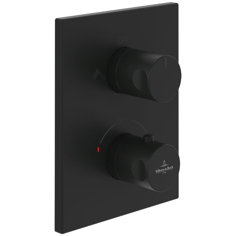V&B Universal Black 2Way Shower Valve Sanctuary Bathrooms